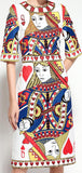 'Queen of Hearts' Embellished Jacquard Dress