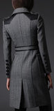 Single-Breasted Wool-Blend Coat
