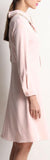 Cotton Dress with Embellished Collar, Pink *Minimum Stock*