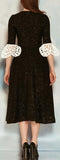 Butterfly-Trim-Cutout Dress - DESIGNER INSPIRED FASHIONS