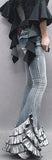 Ruffle-Hem Stretch Jeans - DESIGNER INSPIRED FASHIONS