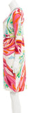 Printed Jersey Silk V-Neck Dress