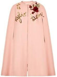 Embellished Appliques Cape & Dress Set in Pink or Cream - DESIGNER INSPIRED FASHIONS