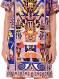 'Maya' Twill Tunic Dress - DESIGNER INSPIRED FASHIONS