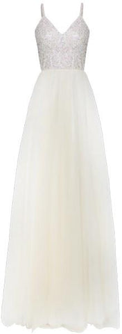 Long Sequin Tulle Gown - DESIGNER INSPIRED FASHIONS