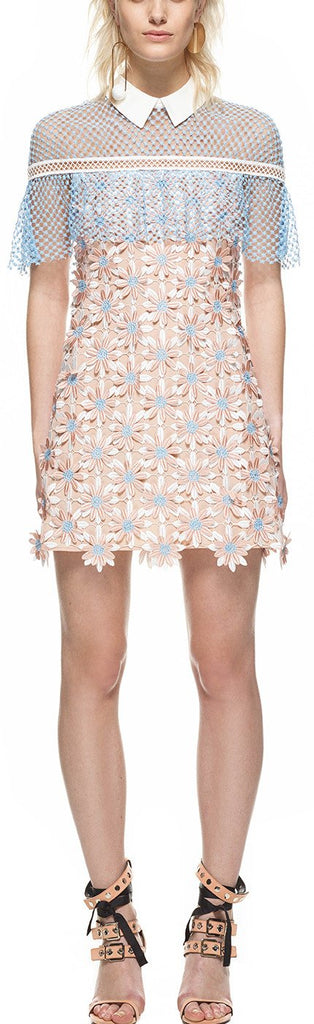 3D Floral Cape Dress - DESIGNER INSPIRED FASHIONS