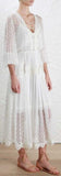 'Oleander' Lattice Silk Dress - DESIGNER INSPIRED FASHIONS
