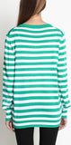 Pineapple Embellished Stripe Knit Cardigan - DESIGNER INSPIRED FASHIONS