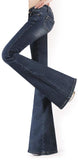 Low-Rise Flared-Leg Jeans - Light or Dark Wash - DESIGNER INSPIRED FASHIONS