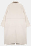 Cream Wool-Blend Coat