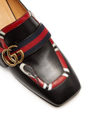 Yoko Snake-Appliqu̩ Leather Loafers