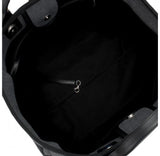 Large Canvas With Sequins Deauville Tote, Charcoal **Limited Stock** - DESIGNER INSPIRED FASHIONS