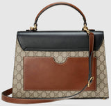 GG Supreme Top-Handle Satchel Bag Beige - DESIGNER INSPIRED FASHIONS