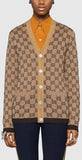 GG Jacquard Knit Cardigan Sweater