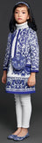 'Majolica' Tile Printed Jacket - Blue or Red - DESIGNER INSPIRED FASHIONS