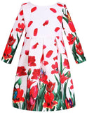 Floral Petal Print Dress