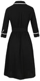 Color-Contrast Shirt-Dress