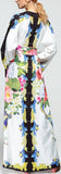 Floral & Vase Printed Robe-Dress