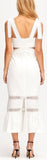 'A Foreign Affair' Midi Dress, White | DESIGNER INSPIRED FASHIONS