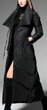 High-Collar Wrap Down Coat - (Red, Green,Black) - DESIGNER INSPIRED FASHIONS