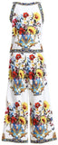 Bouquet Print Top and Cropped Capri Pant Set *Low Stock*