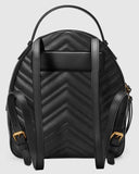 GG Marmont Quilted Leather Backpack, Black - DESIGNER INSPIRED FASHIONS