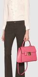 Padlock GG Signature Top-Handle Leather Bag - (Black, Red, Pink) - DESIGNER INSPIRED FASHIONS