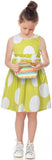 Polka Dot Print Dress, Pink or Yellow - DESIGNER INSPIRED FASHIONS