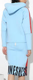Blue Genie Printed Hooded Sweater & Skirt Set - DESIGNER INSPIRED FASHIONS