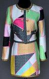 Multicolored Jacket & Skirt Set - DESIGNER INSPIRED FASHIONS