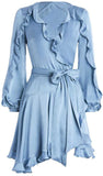 'Winsome' Flutter Dress, Light Blue - DESIGNER INSPIRED FASHIONS