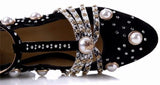 'Ofelia' T-Strap Pump in Black - DESIGNER INSPIRED FASHIONS
