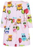 Owl & Balloon Print Dress - DESIGNER INSPIRED FASHIONS