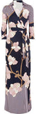 'Abigail' Printed Silk-Jersey Wrap Maxi Dress - DESIGNER INSPIRED FASHIONS