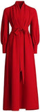 Long Red Robe-Dress