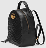 GG Marmont Quilted Leather Backpack, Black - DESIGNER INSPIRED FASHIONS