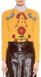 Rhinestone Embroidered Wool Knit Sweater - DESIGNER INSPIRED FASHIONS