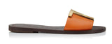TF Flat Sandals - Yellow, Orange, Black