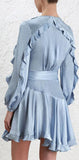 'Winsome' Flutter Dress, Light Blue - DESIGNER INSPIRED FASHIONS
