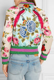 'Butterfly Applique' Printed Bomber Jacket - DESIGNER INSPIRED FASHIONS