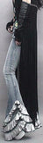Ruffle-Hem Stretch Jeans - DESIGNER INSPIRED FASHIONS