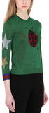 Extra Fine Intarsia Knit 'Lady Bug' Sweater - DESIGNER INSPIRED FASHIONS