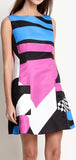 A-Line Printed Mini Dress