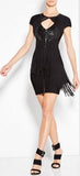 'Kassidy' Sequined Fringe Dress