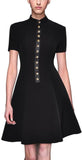 Black Fit and Flare Dress