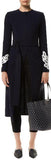 Black Embroidered-Sleeve Coat - DESIGNER INSPIRED FASHIONS