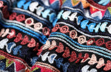Multicolored Embroidered V-Neck Gown - DESIGNER INSPIRED FASHIONS
