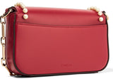 Broadway Mini Embellished Leather Shoulder Bag - Red or Black