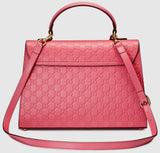 Padlock GG Signature Top-Handle Leather Bag - (Black, Red, Pink) - DESIGNER INSPIRED FASHIONS