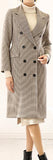 Houndstooth Double-Breasted Coat